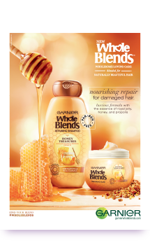 Whole Blends advertising campaign by Garnier, United States