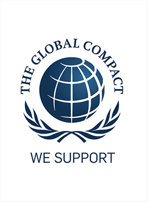“We Support the Global Compact” logo